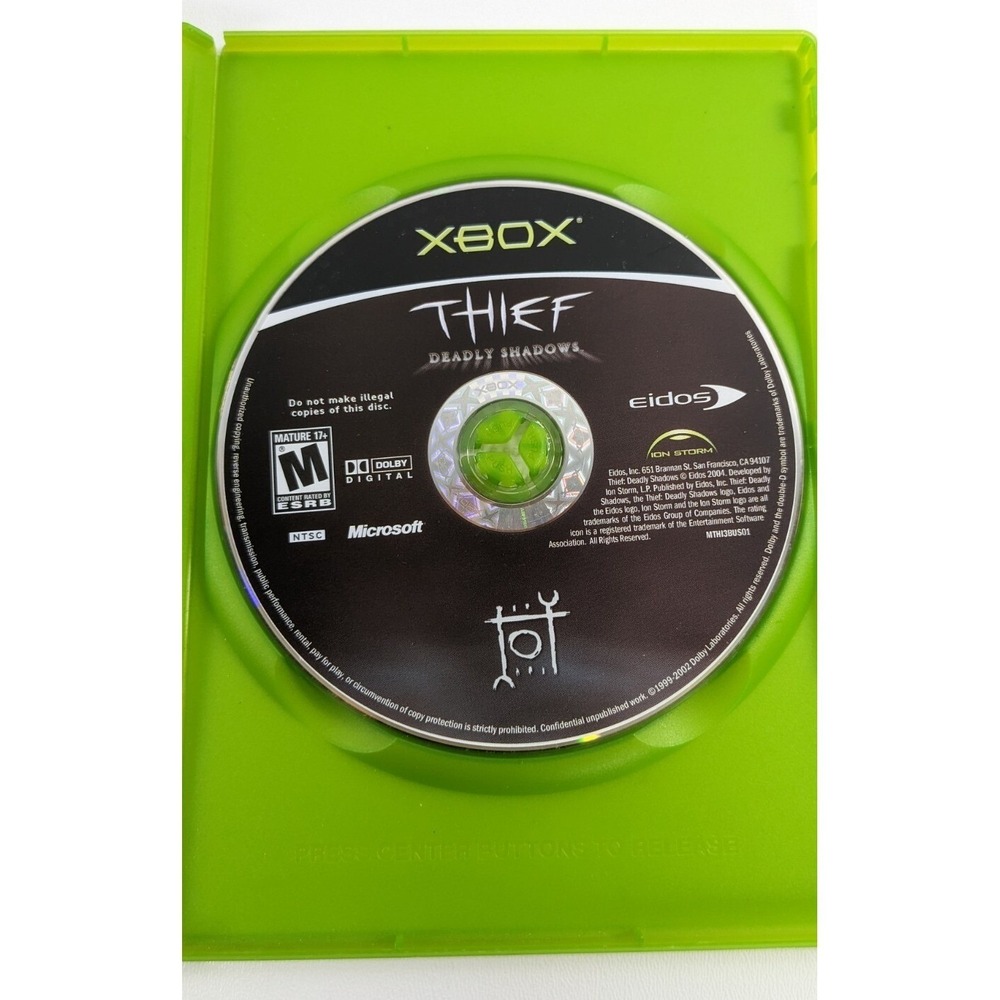 Thief Deadly Shadows Microsoft Xbox Original Game Disc Only Generic Case